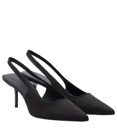Max Mara Satin slingback pumps | Thumbnail 1