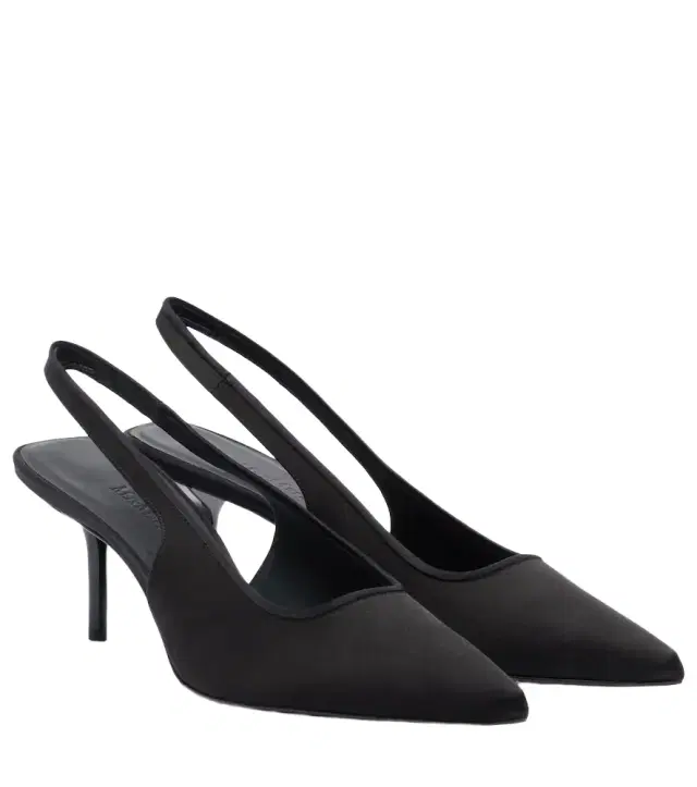Max Mara Satin slingback pumps