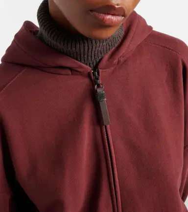 Brunello Cucinelli Monili cotton jersey zip-up hoodie | Thumbnail 3 Brunello Cucinelli Monili cotton jersey zip-up hoodie | Thumbnail 3