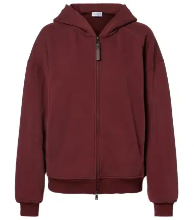 Brunello Cucinelli Monili cotton jersey zip-up hoodie | Thumbnail 1 Brunello Cucinelli Monili cotton jersey zip-up hoodie | Thumbnail 1
