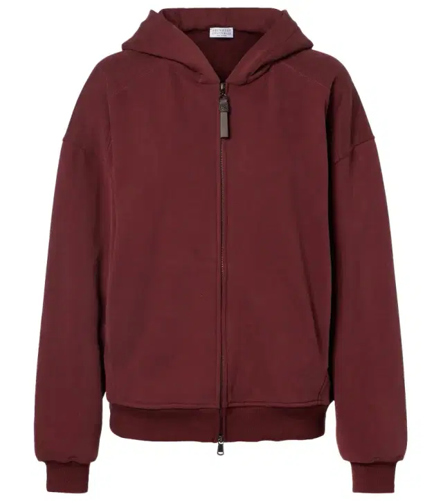 Brunello Cucinelli Monili cotton jersey zip-up hoodie