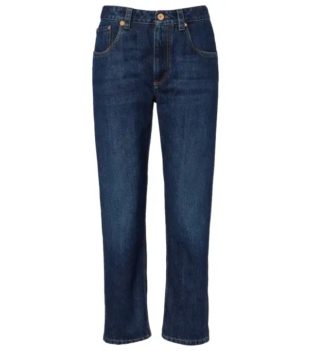 Brunello Cucinelli Cropped straight jeans