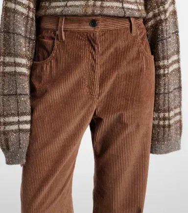 Brunello Cucinelli Cotton corduroy wide-leg pants | Thumbnail 5