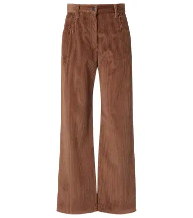 Brunello Cucinelli Cotton corduroy wide-leg pants | Thumbnail 1