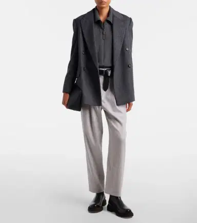 Brunello Cucinelli Monili wool tapered pants | Thumbnail 3 Brunello Cucinelli Monili wool tapered pants | Thumbnail 3