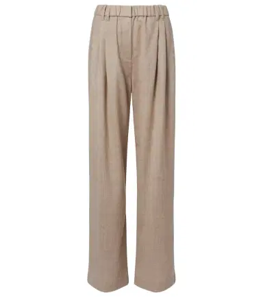 Brunello Cucinelli Monili virgin wool wide-leg pants | Thumbnail 1 Brunello Cucinelli Monili virgin wool wide-leg pants | Thumbnail 1