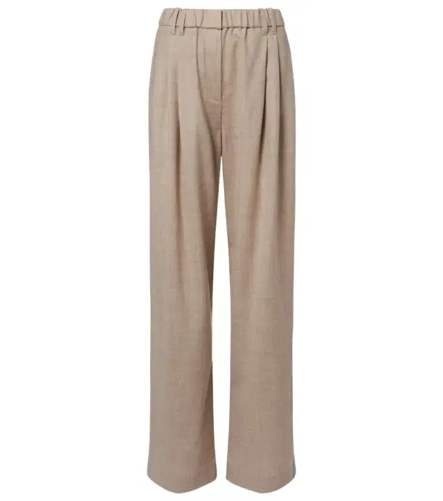 Brunello Cucinelli Monili virgin wool wide-leg pants