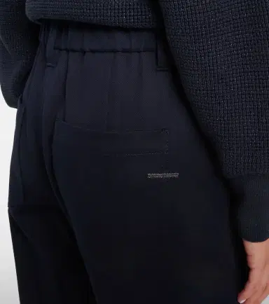 Brunello Cucinelli Monili cotton-blend straight pants | Thumbnail 4