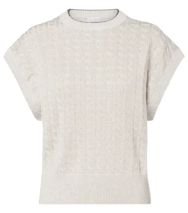 Brunello Cucinelli Cable-knit cotton-blend sweater