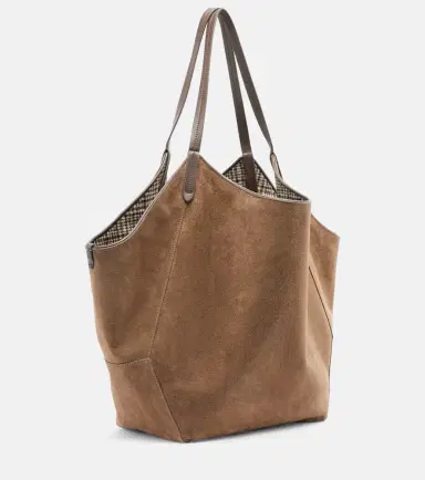 Brunello Cucinelli Monili Medium reversible suede tote bag | Thumbnail 2