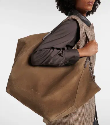 Brunello Cucinelli Monili Medium reversible suede tote bag | Thumbnail 6