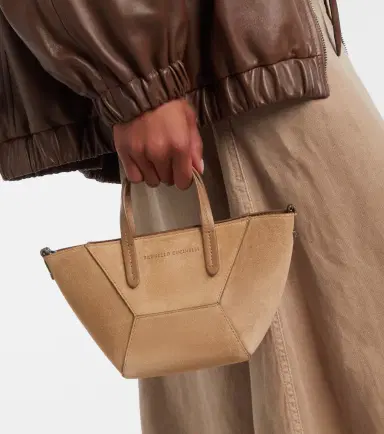 Brunello Cucinelli Duo Mini Monili suede top-handle bag | Thumbnail 5 Brunello Cucinelli Duo Mini Monili suede top-handle bag | Thumbnail 5
