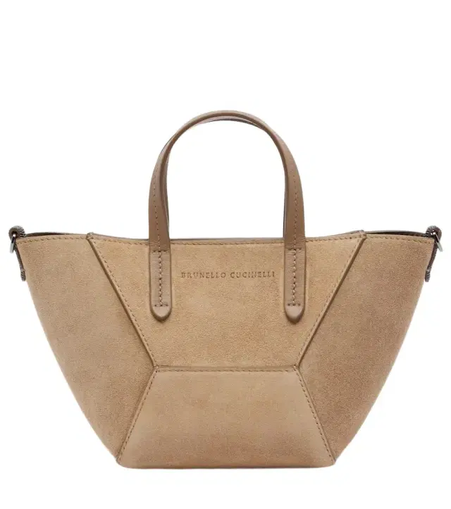 Brunello Cucinelli Duo Mini Monili suede top-handle bag
