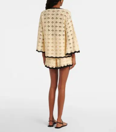 Zimmermann Aster crochet cotton shorts | Thumbnail 2