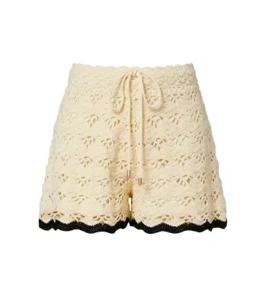 Zimmermann Aster crochet cotton shorts | Thumbnail 1