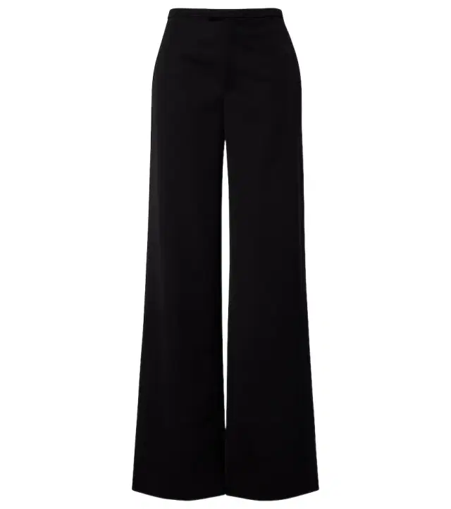 Wool wide-leg pants