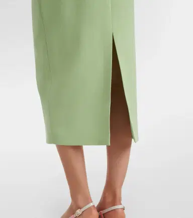 Emilia Wickstead Valletta wool crêpe midi dress | Thumbnail 5