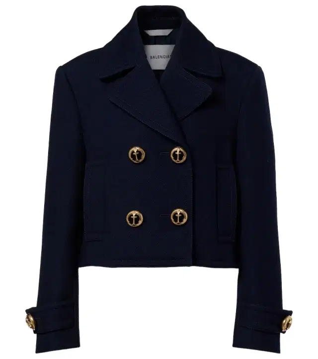 Double-breasted wool jacket