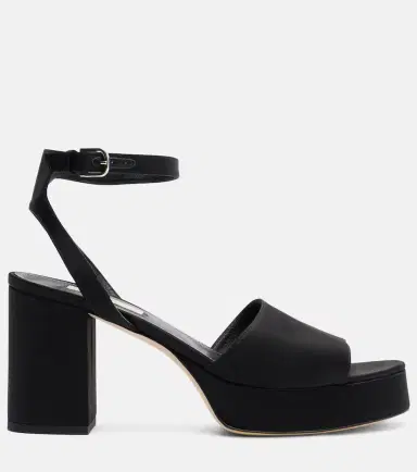 TOTEME Satin platform sandals | Thumbnail 3 TOTEME Satin platform sandals | Thumbnail 3