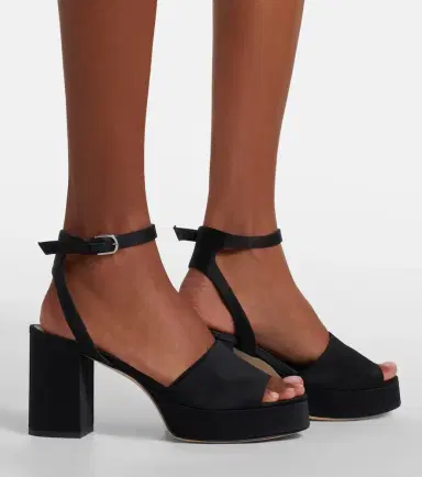 TOTEME Satin platform sandals | Thumbnail 5 TOTEME Satin platform sandals | Thumbnail 5