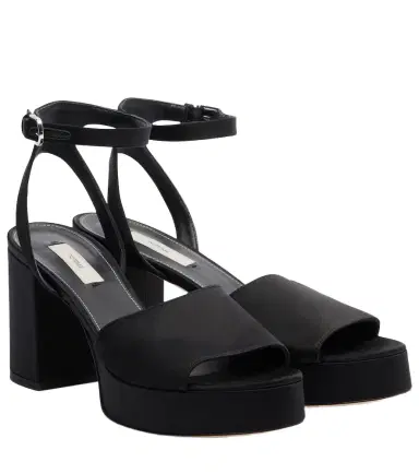 TOTEME Satin platform sandals | Thumbnail 1 TOTEME Satin platform sandals | Thumbnail 1