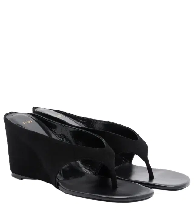 JUDE Yaga leather wedge thong sandals