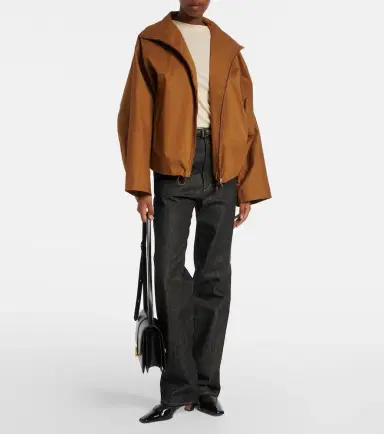 Nour Hammour Francois cotton-blend jacket | Thumbnail 6