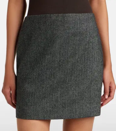 Blazé Milano Blazé Milano Coci herringbone wool-blend miniskirt | Thumbnail 4