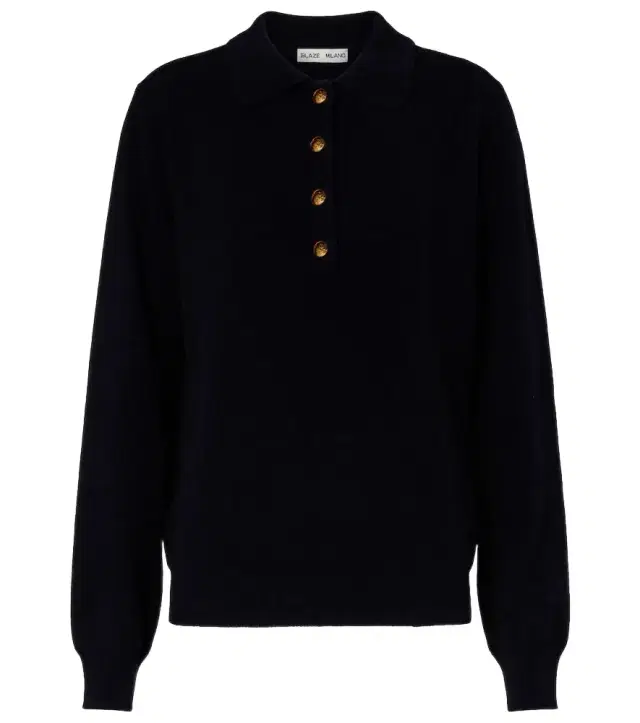 Blaze Milano Blazé Milano Highland wool and cashmere polo sweater