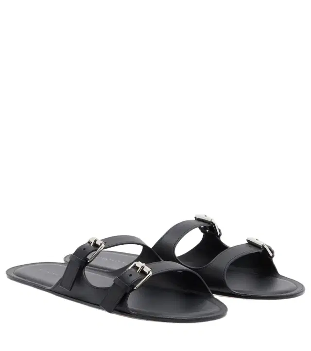 Christen Double Belt leather sandals