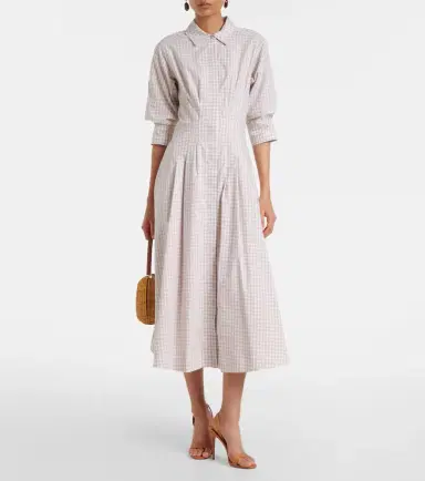 Simkhai Jazz gingham cotton-blend shirt dress | Thumbnail 3 Simkhai Jazz gingham cotton-blend shirt dress | Thumbnail 3