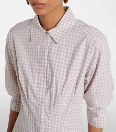 Simkhai Jazz gingham cotton-blend shirt dress | Thumbnail 6 Simkhai Jazz gingham cotton-blend shirt dress | Thumbnail 6