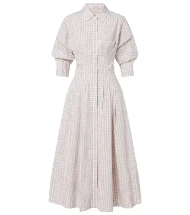 Simkhai Jazz gingham cotton-blend shirt dress | Thumbnail 1 Simkhai Jazz gingham cotton-blend shirt dress | Thumbnail 1