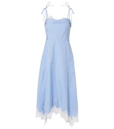 Simkhai Avaleigh striped cotton midi dress | Thumbnail 1 Simkhai Avaleigh striped cotton midi dress | Thumbnail 1