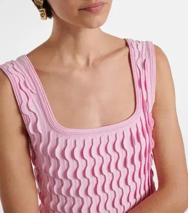 Simkhai Vanna knitted scalloped minidress | Thumbnail 3 Simkhai Vanna knitted scalloped minidress | Thumbnail 3