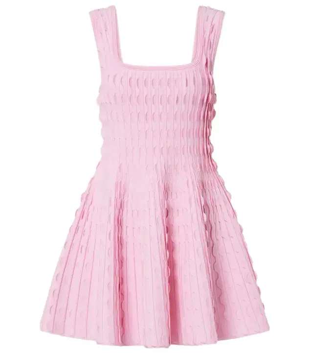 Simkhai Vanna knitted scalloped minidress