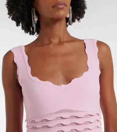 Simkhai Brionne fringed knitted midi dress | Thumbnail 3