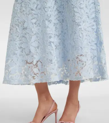 Simkhai Deanna lace guipure cotton midi dress | Thumbnail 3