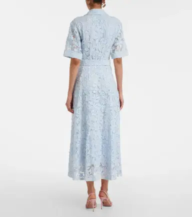 Simkhai Deanna lace guipure cotton midi dress | Thumbnail 5