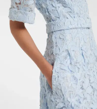 Simkhai Deanna lace guipure cotton midi dress | Thumbnail 6