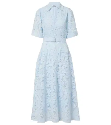 Simkhai Deanna lace guipure cotton midi dress | Thumbnail 1