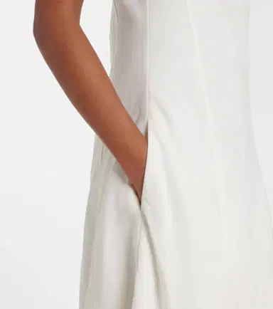 Simkhai Gillian linen-blend midi dress | Thumbnail 5 Simkhai Gillian linen-blend midi dress | Thumbnail 5