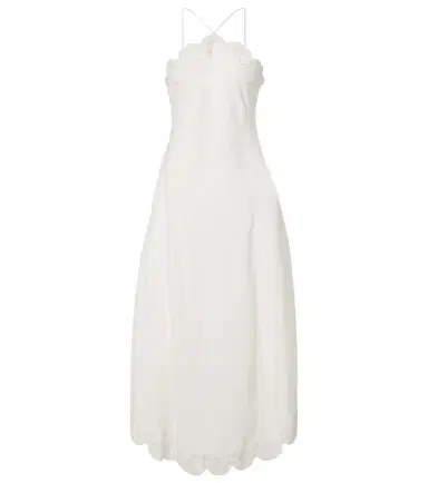 Simkhai Gillian linen-blend midi dress | Thumbnail 1 Simkhai Gillian linen-blend midi dress | Thumbnail 1