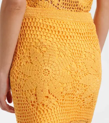 Simkhai Agnes floral crochet cotton miniskirt | Thumbnail 5