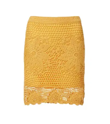 Simkhai Agnes floral crochet cotton miniskirt | Thumbnail 1
