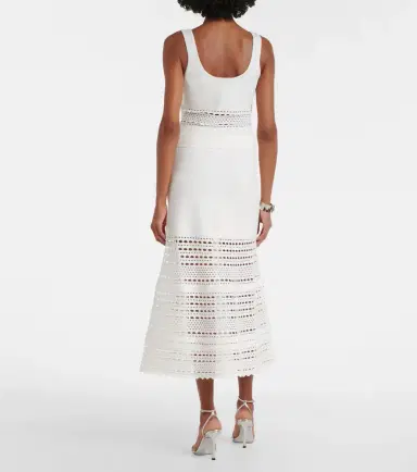 Simkhai Westly open-knit midi skirt | Thumbnail 3
