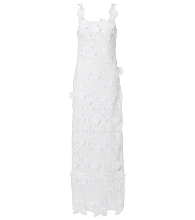 Simkhai Marenna broderie anglaise sequined gown