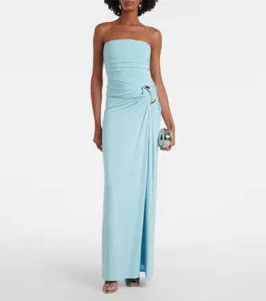 Simkhai Emma gathered bustier gown | Thumbnail 3 Simkhai Emma gathered bustier gown | Thumbnail 3