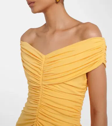 Simkhai Sheyda ruched jersey midi dress | Thumbnail 3
