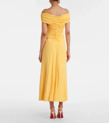 Simkhai Sheyda ruched jersey midi dress | Thumbnail 5